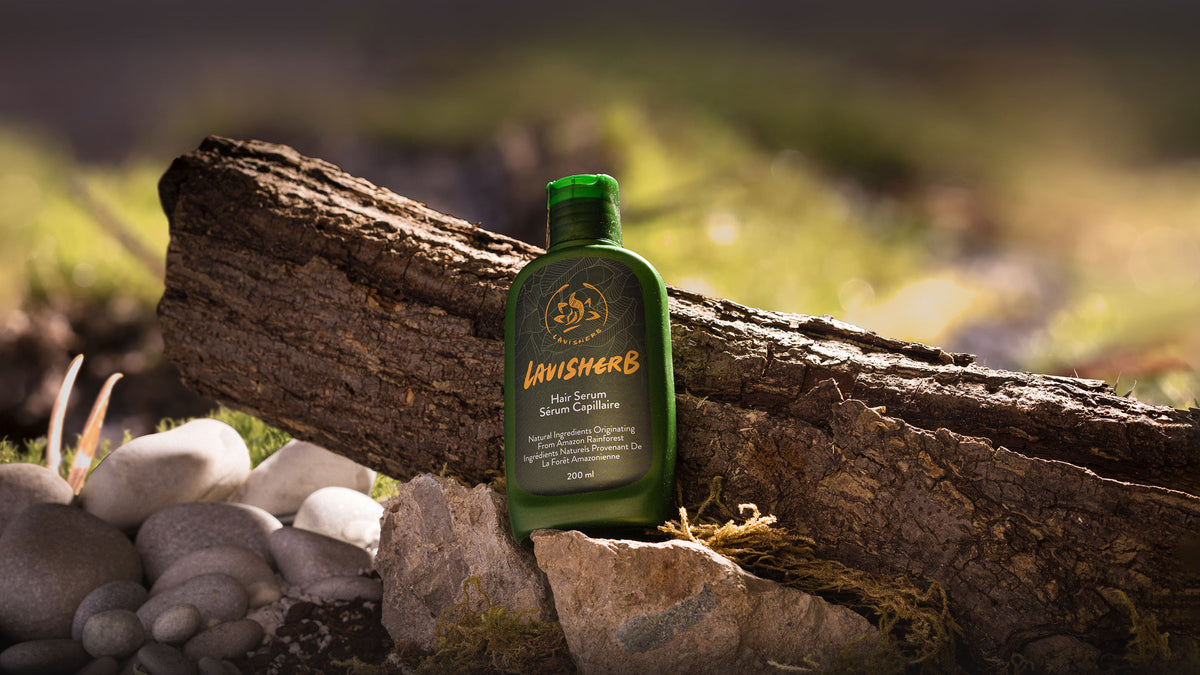 Lavisherb hair serum is made of herbal ingredients in the natural environment 